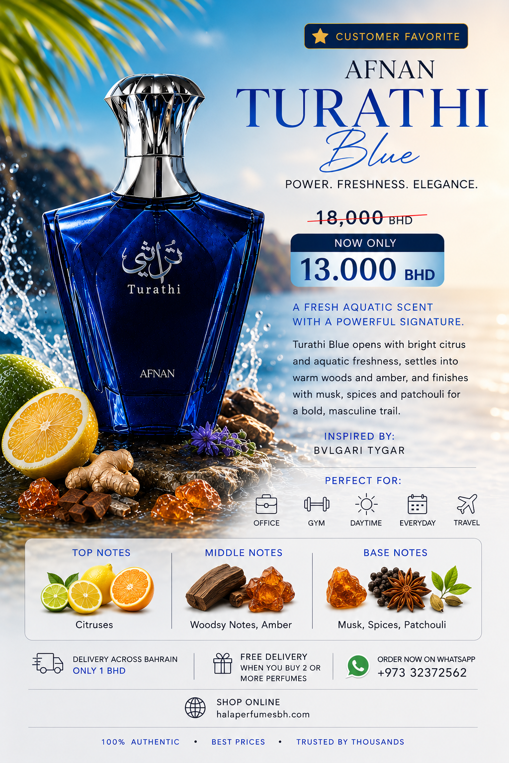 Afnan Turathi Blue 90ml