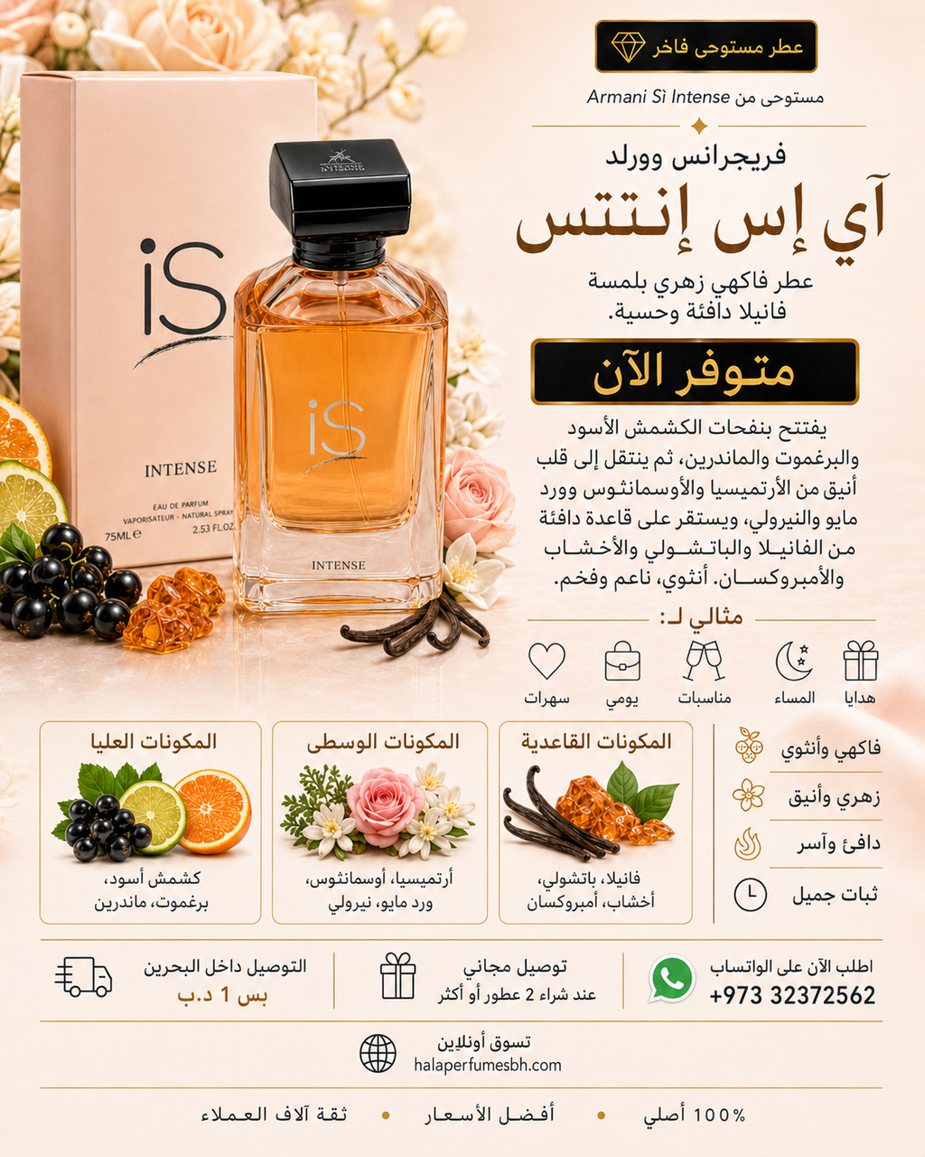 Fragrance World iS Intense EDP 75ml