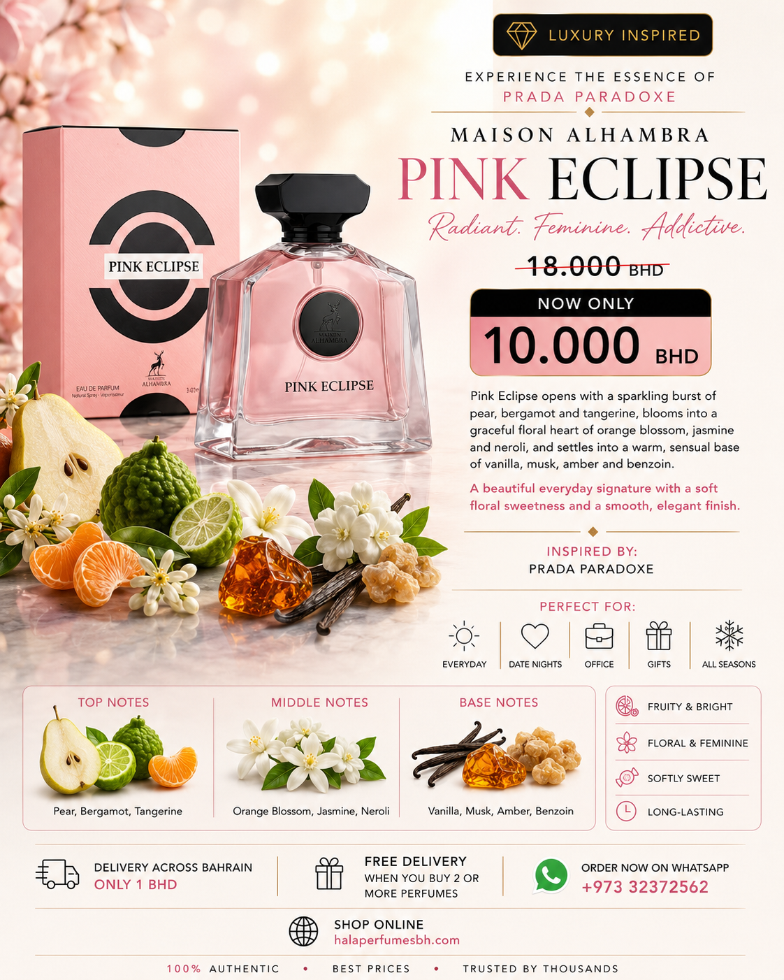 Maison Alhambra Pink Eclipse EDP 100ml