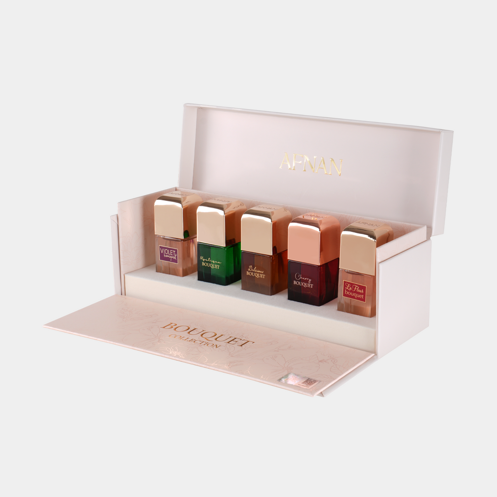 Afnan Bouquet Collection five-piece perfume travel set alternate view