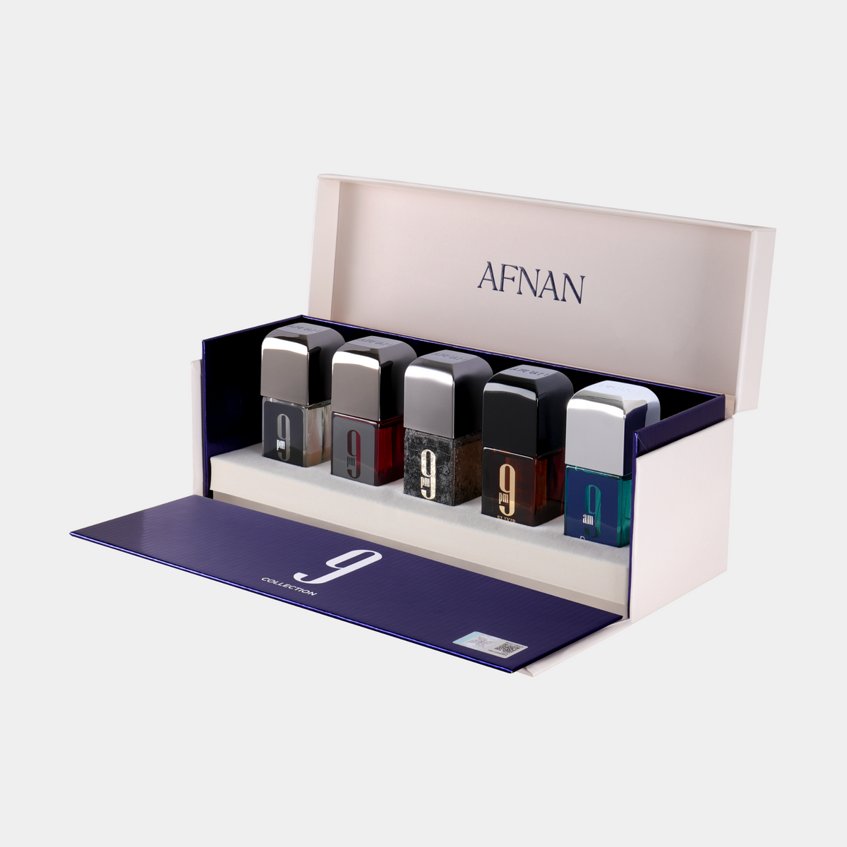 Afnan 9 Collection five-piece travel perfume set alternate product view