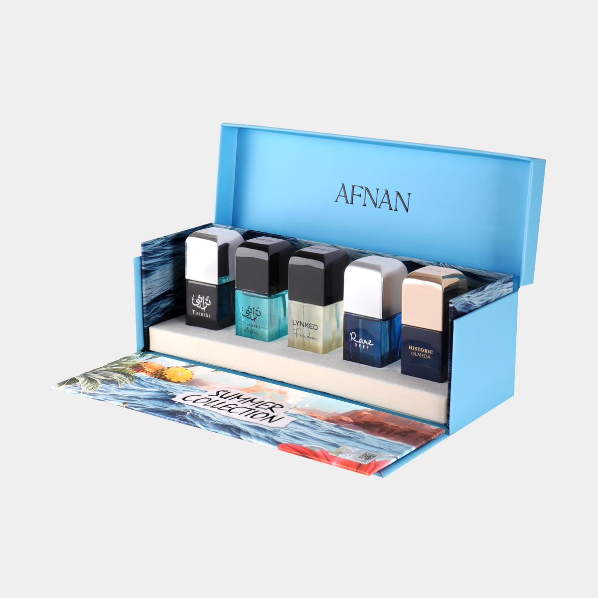 Afnan Summer Collection five-piece travel fragrance set alternate view