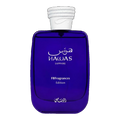 Rasasi Hawas Sapphire 100ml Eau de Parfum bottle on transparent background