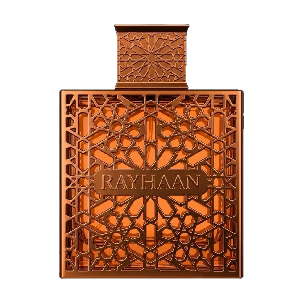 Rayhaan Vantage 100ml original bronze geometric lattice bottle — Eau de Parfum unisex