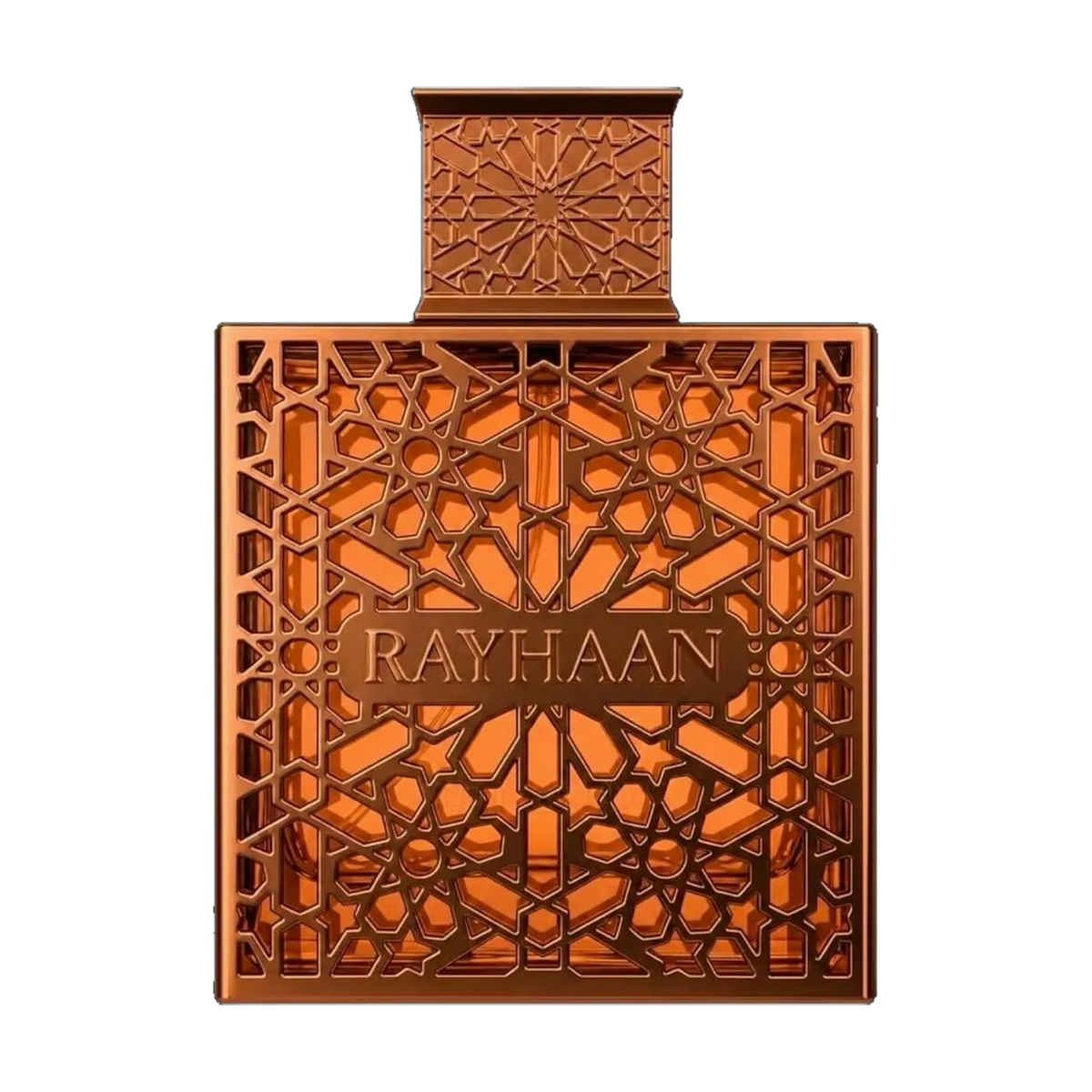 Rayhaan Vantage 100ml original bronze geometric lattice bottle — Eau de Parfum unisex